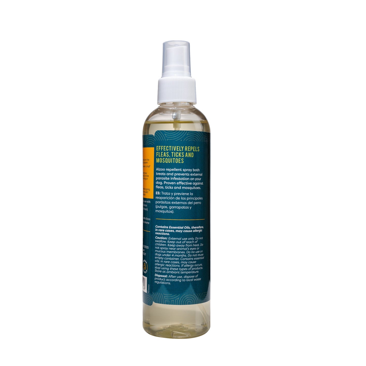 Alzoo Plant-Based Flea & Tick Spray for Dogs & Cats, 8oz