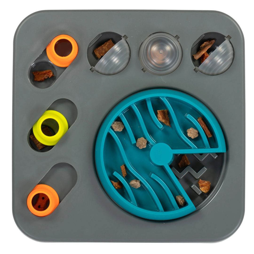 Messy Mutts Dog Interactive Puzzle Feeder – Square Small