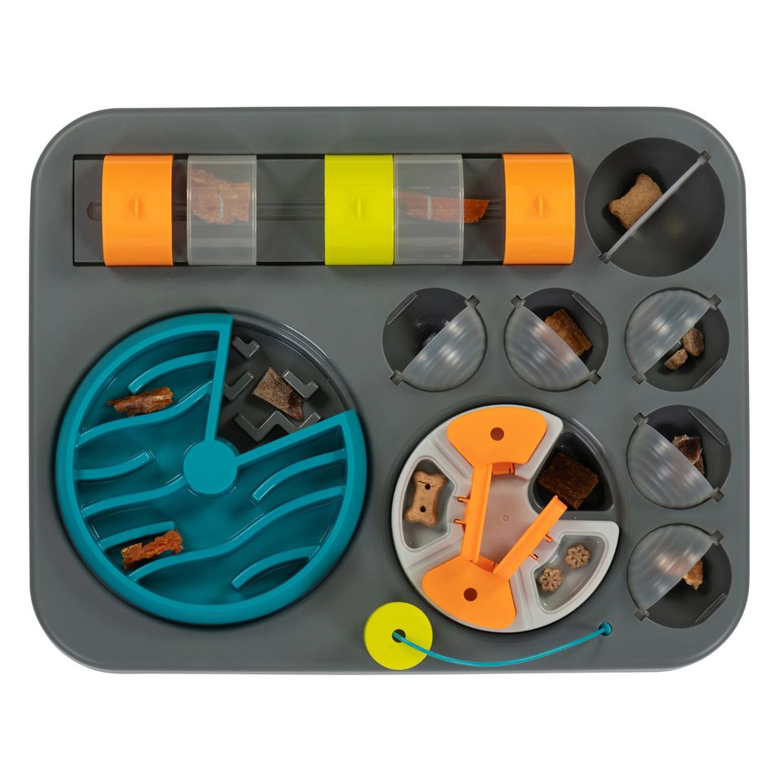 Messy Mutts Interactive Puzzle Feeder – Rectangular, Large