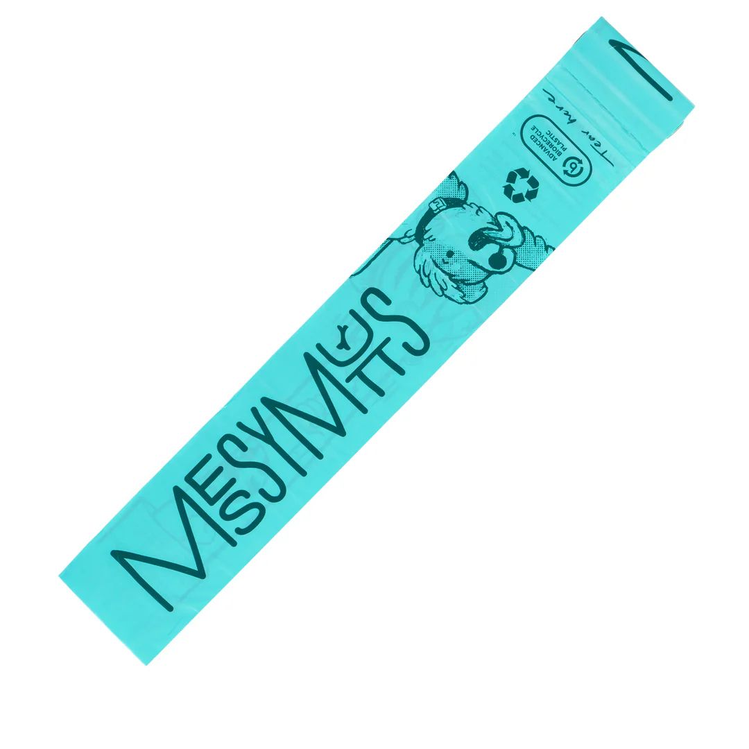 Messy Mutts Advanced Biorecycle Poop Bags – Teal (16 Rolls / 240 Count)