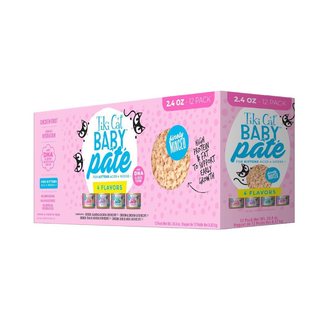 Tiki Cat Pate Kitten Variety Pack (2.4oz Cans)