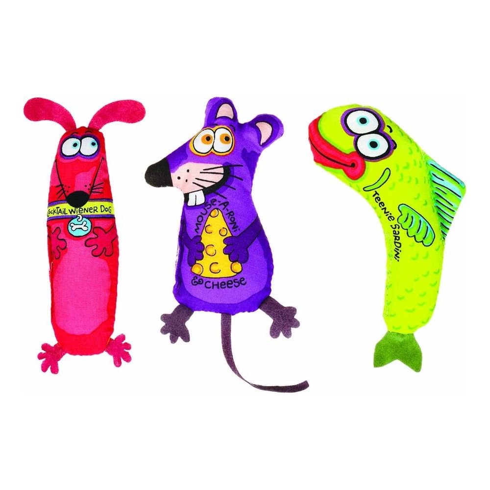 FAT CAT Classic Crackler Catnip Toy – Assorted, One Size