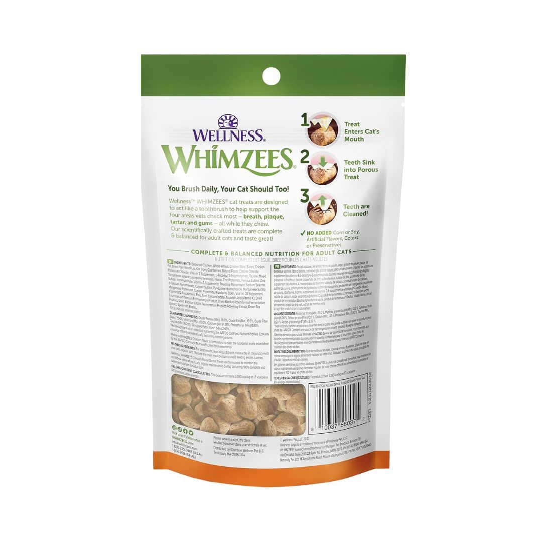 Whimzees Cat Dental Treats – Chicken (2oz)