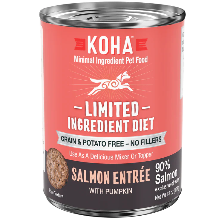 Koha Limited Ingredient Dog Food – Salmon Paté, Grain-Free (13oz, Case of 12)