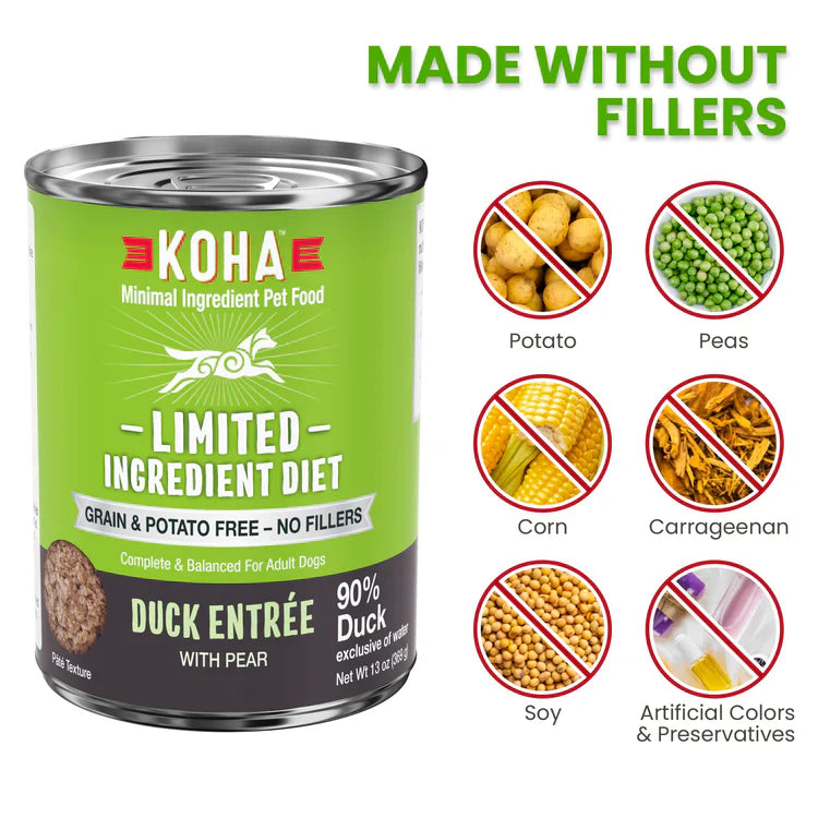 Koha Limited Ingredient Dog Food – Grain-Free (13oz, Case of 12)