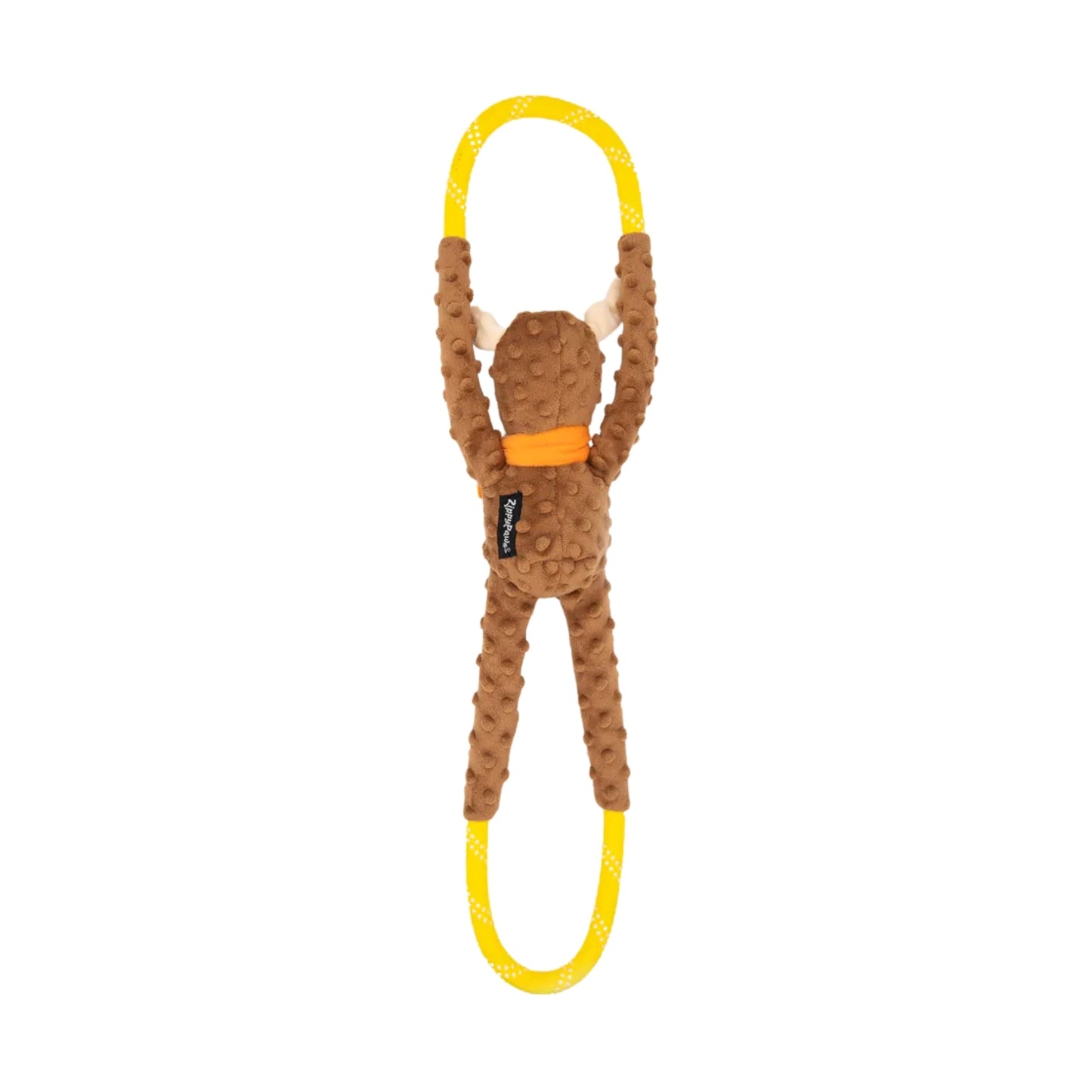ZippyPaws RopeTugz Moose – Brown, Large