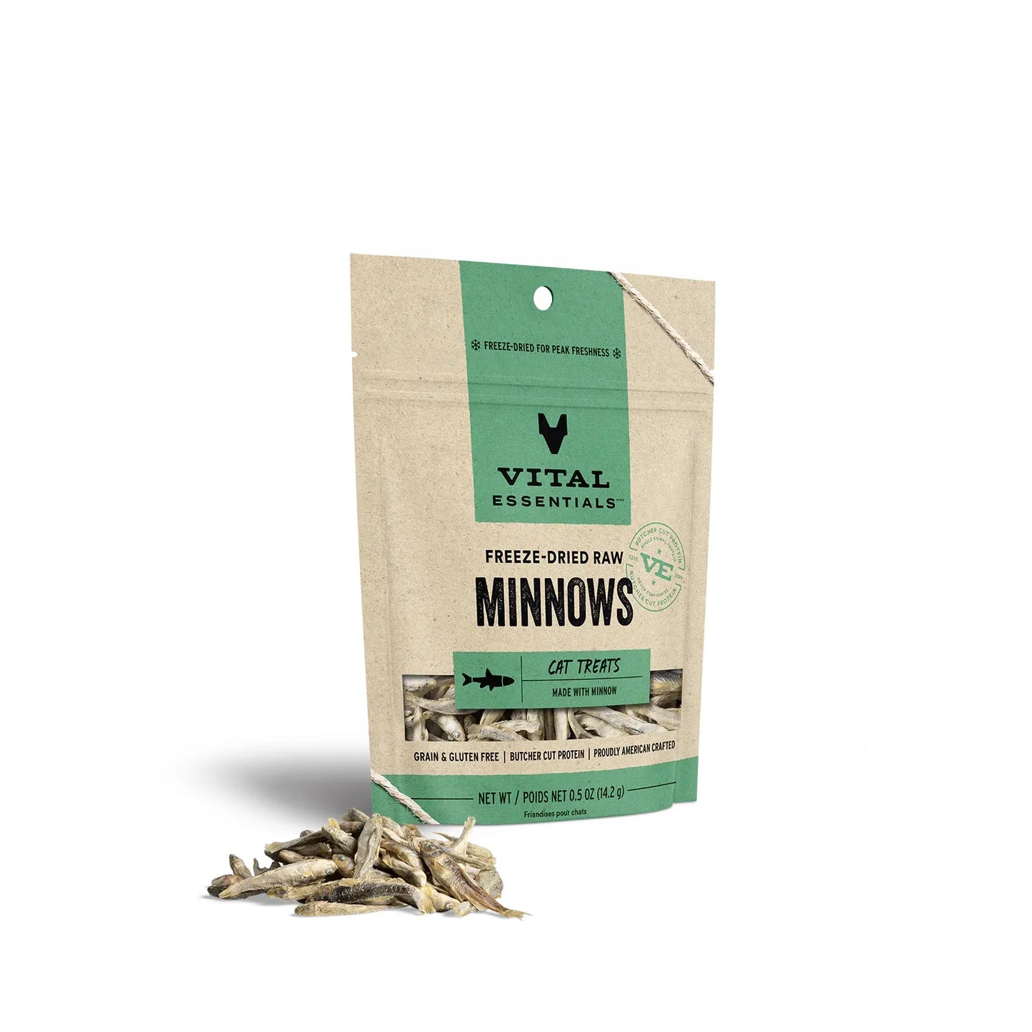 Vital Essentials Cat Freeze-Dried Treat β Minnows (0.5oz)
