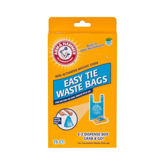 Arm & Hammer Easy-Tie Waste Bags – Blue (75 ct)