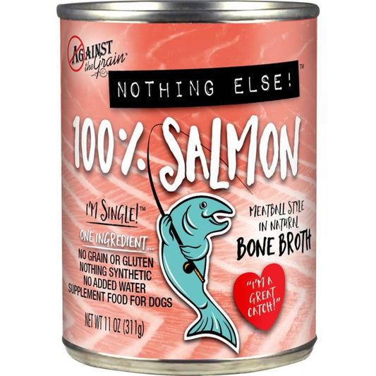 Against the Grain Nothing Else 100% One Ingredient Adult Wet Dog Food – Salmon (Case of 12)