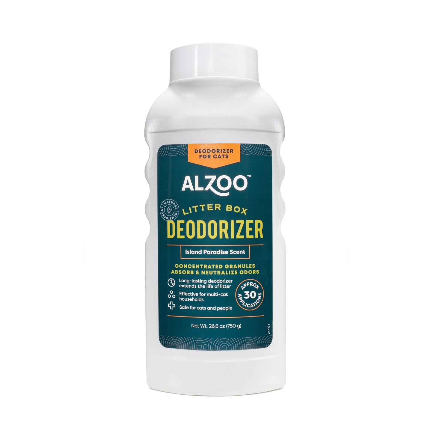 Alzoo Mineral-Based Litter Deodorizer – Island Paradise, 26.6oz