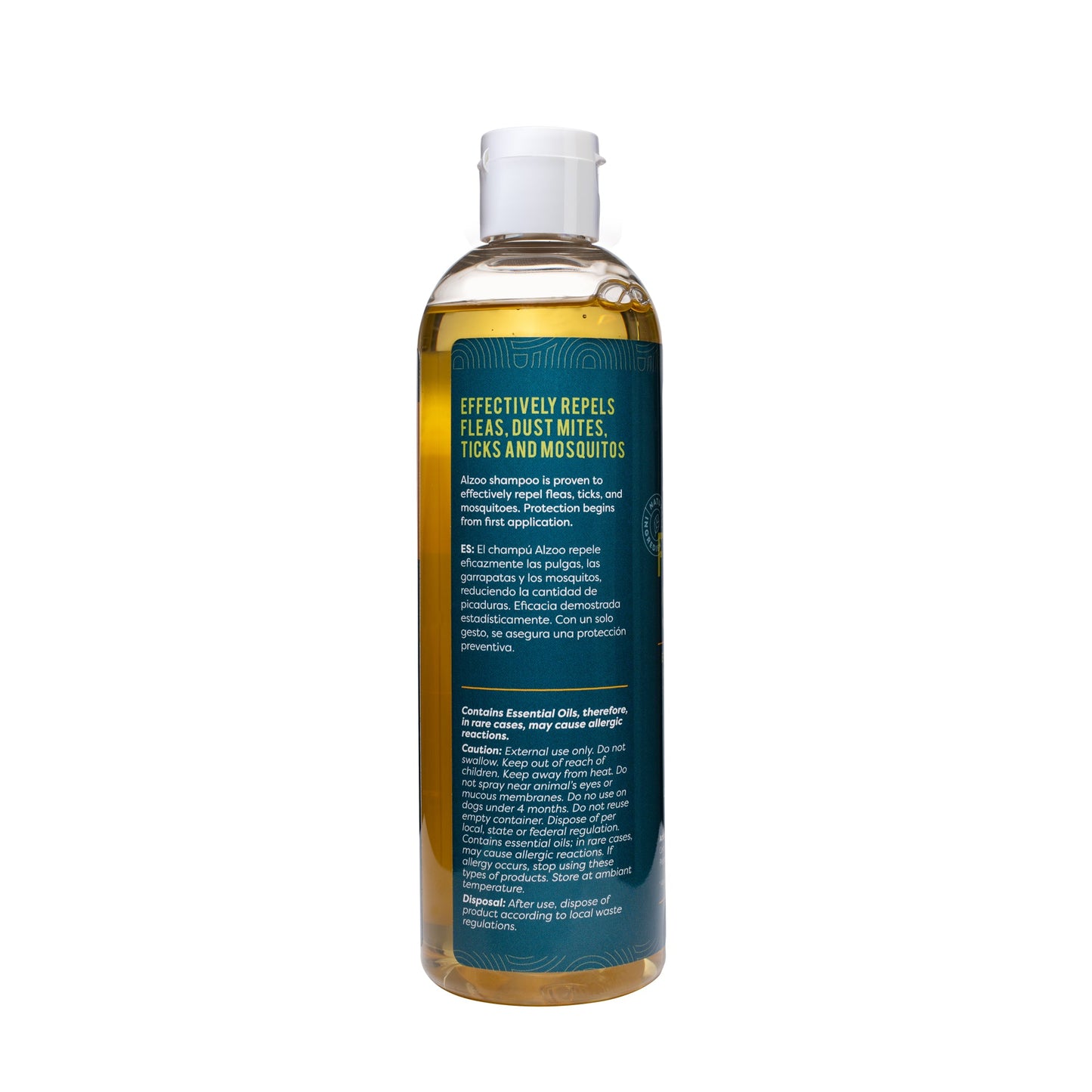Alzoo Plant-Based Flea & Tick Shampoo for Dogs & Cats, 12oz