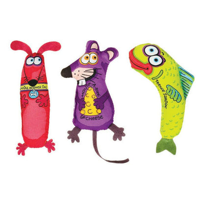 FAT CAT Classic Crackler Catnip Toy – Assorted, One Size