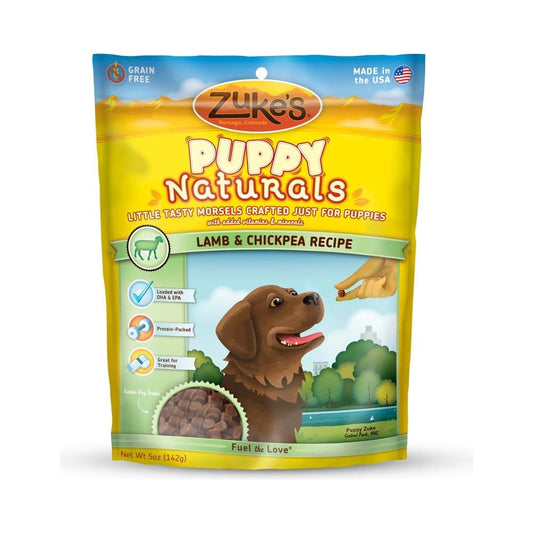 Zuke’s Puppy Naturals Lamb & Chickpea Recipe Dog Treats – 5 oz