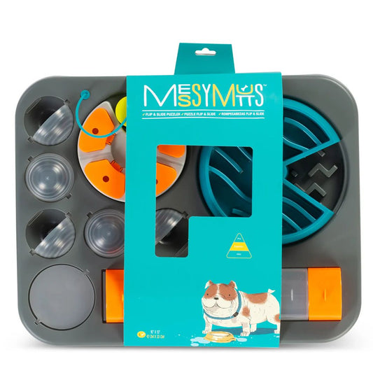 Messy Mutts Interactive Puzzle Feeder – Rectangular, Large