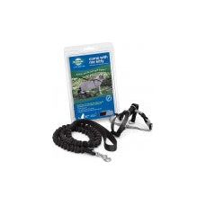 PetSafe Premier Come With Me Kitty Harness & Bungee Leash Combo – Black/Silver (Small)