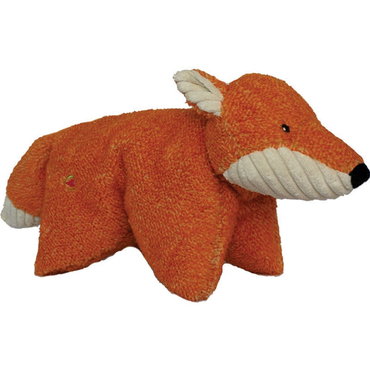 HuggleHounds Squooshies Fox Dog Toy – Soft & Durable Plush (14" Long)