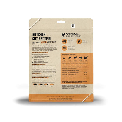 Vital Essentials Cat Freeze-Dried Mini Patties – Pork Recipe (8oz)