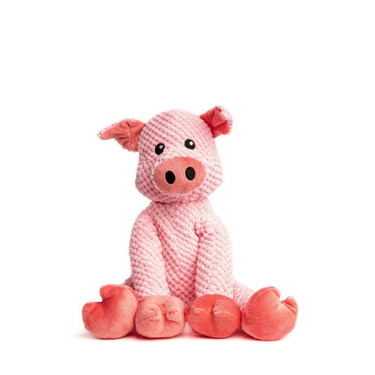 Fabdog Floppy Pig Plush Dog Toy – Large (15.5")