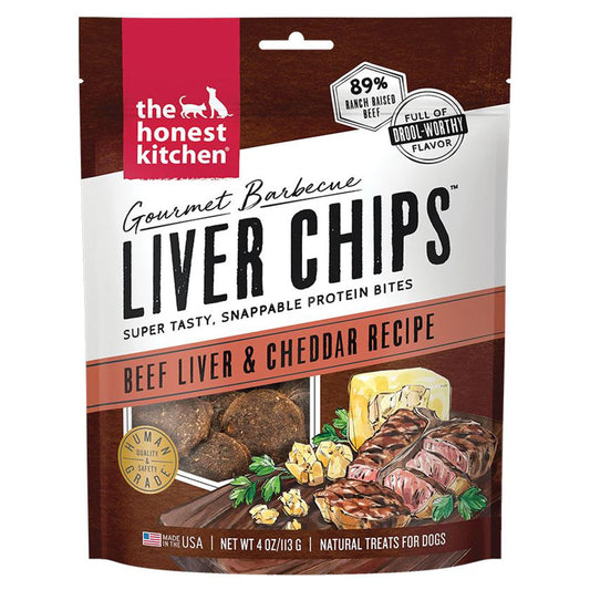 Honest Kitchen Dog Gourmet Beef Liver & Cheddar Chips – 4oz