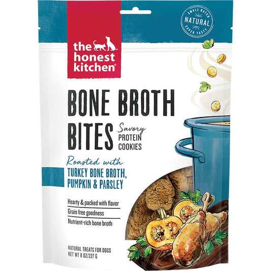 The Honest Kitchen Dog Bone Broth Bites – Turkey (8oz)