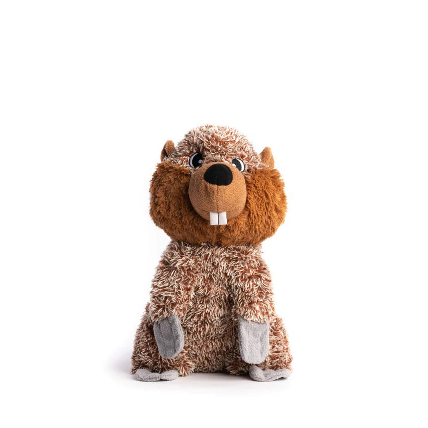 Fabdog Fluffy Beaver Dog Toy – Small