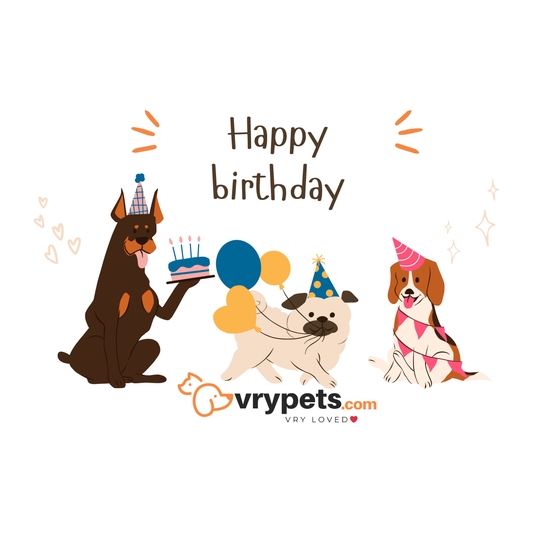 VryPets Happy Birthday E-Gift Card for Dogs