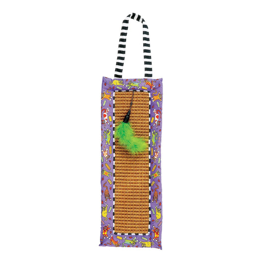 FAT CAT Scratchy Mat Doorknob Hanger – Multi-Color