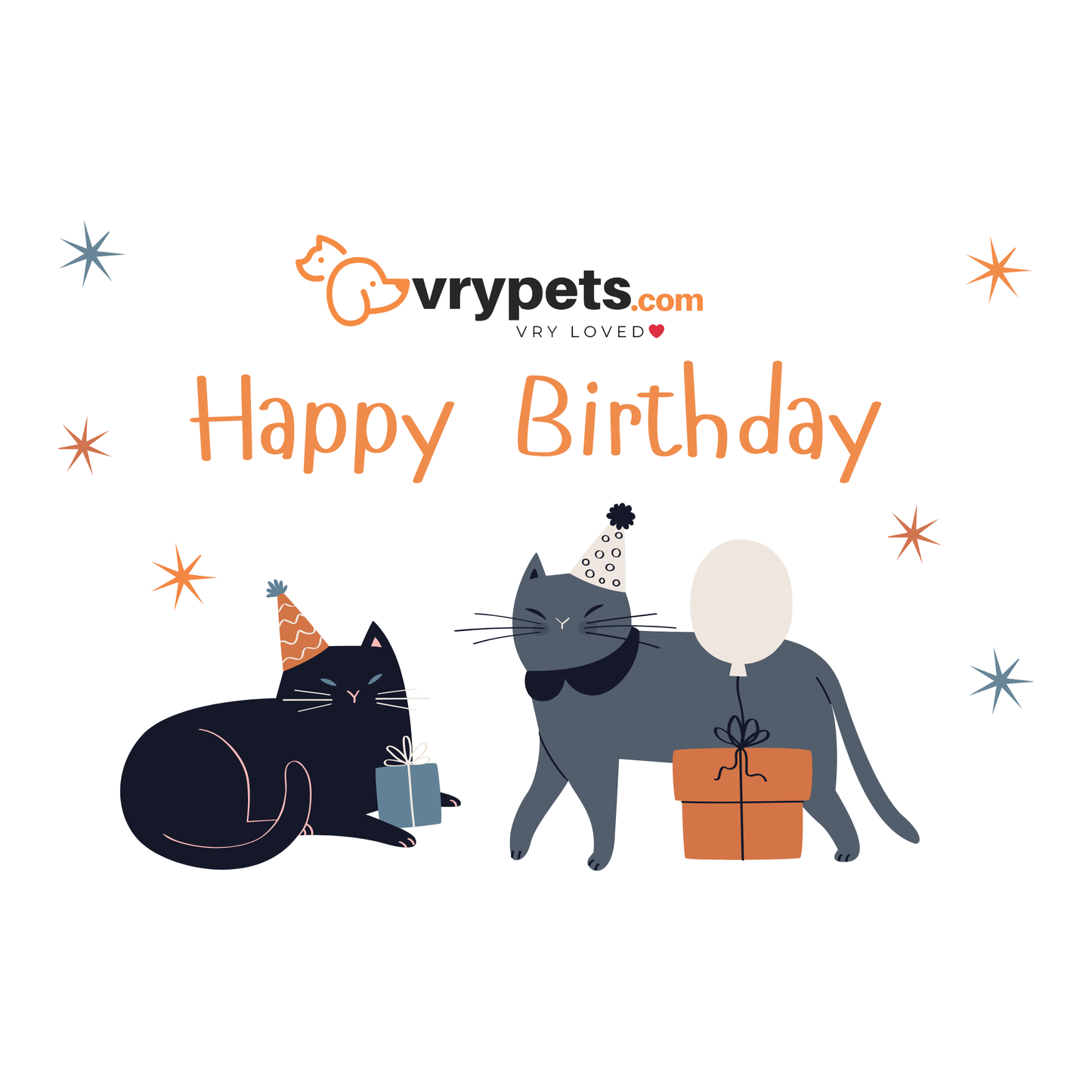 VryPets Cat Birthday E-Gift Card